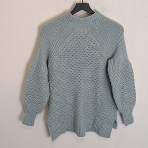 Anthropologie Light Blue‎ Cowl Neck Sweater